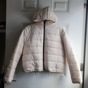 Wild Fable Women's Light Beige Puffer Jacket